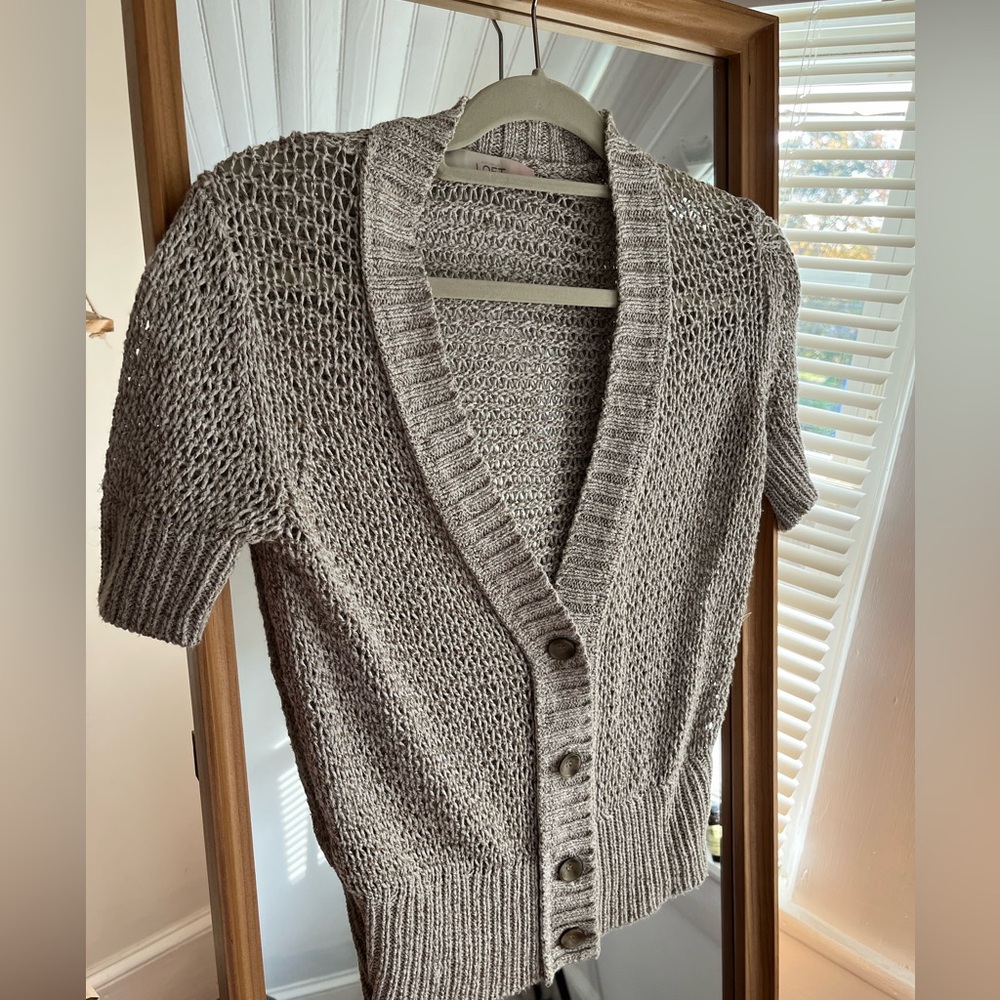 Loft short sleeve cardigan